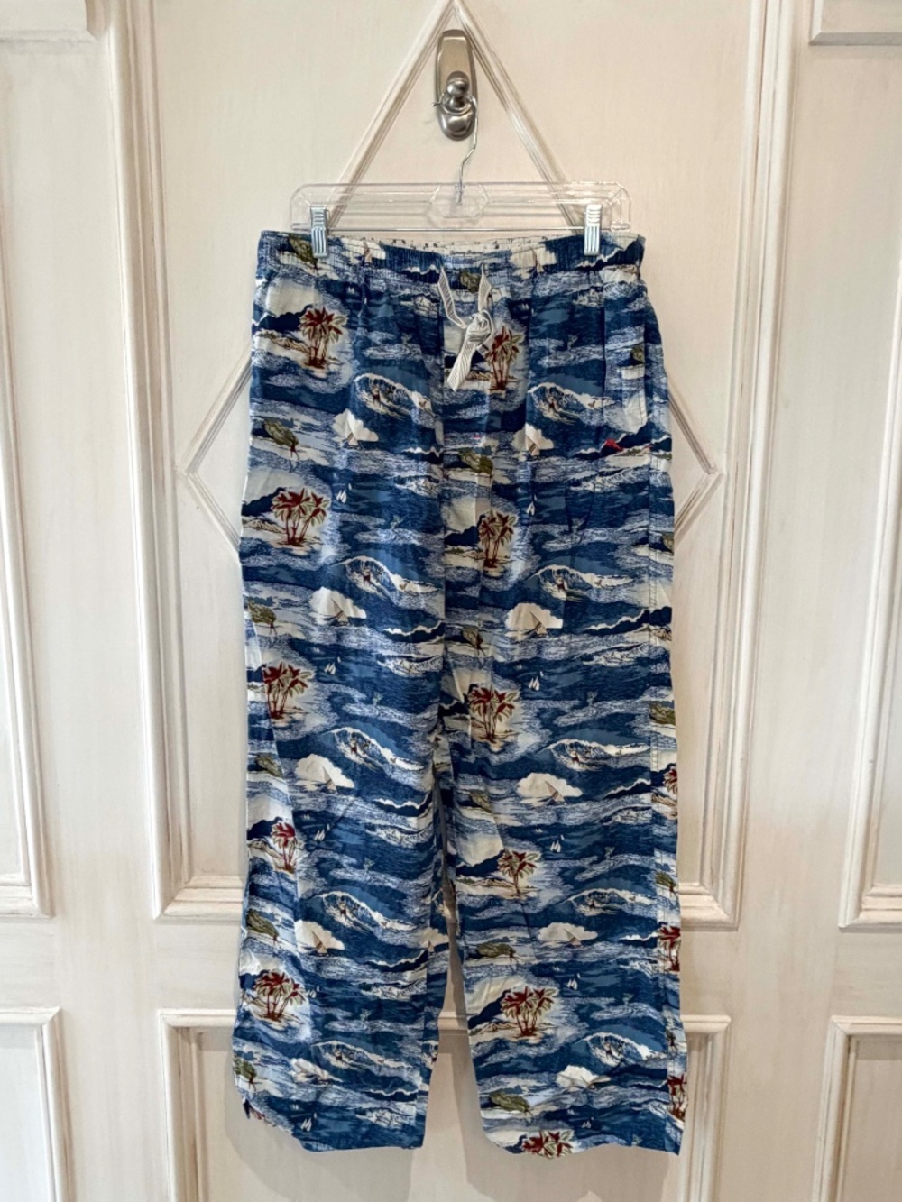 Tommy Bahamas Surf Printed 100% Cotton Pajama Lounge Pant